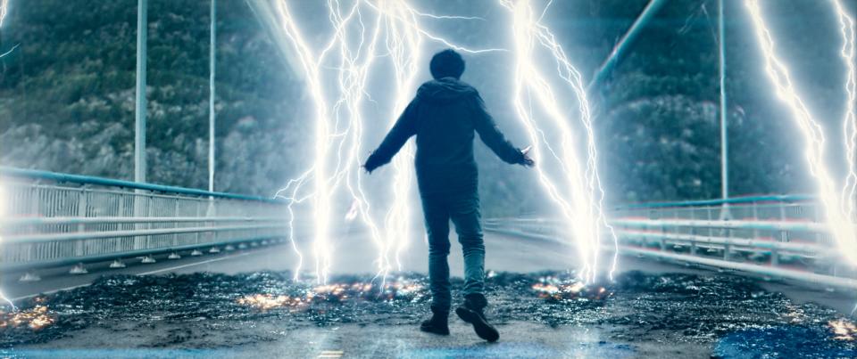 Nat Wolff brings lightning as a mysterious young man with god-like powers in "Mortal."