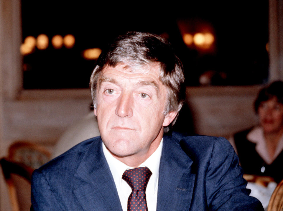 Saturday night's chat show host for BBC tv, Michael Parkinson, at a breakfast press meeting at the Inn on the Park, London, after returning from a season in Australia.