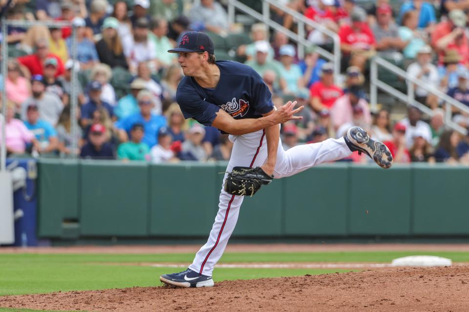 Braves pitcher Kyle Wright has now seen action in five different seasons, but has only made 22 appearances -- with a 6.04 career ERA.