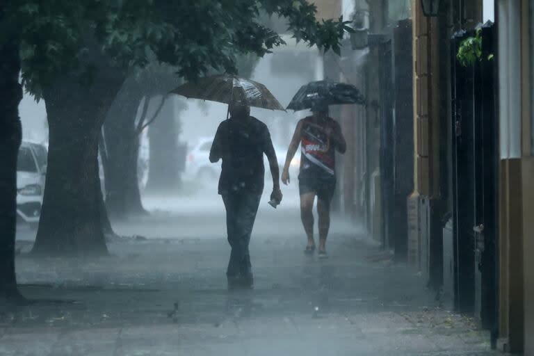 Lluvias en la ciudad de Buenos Aires. 