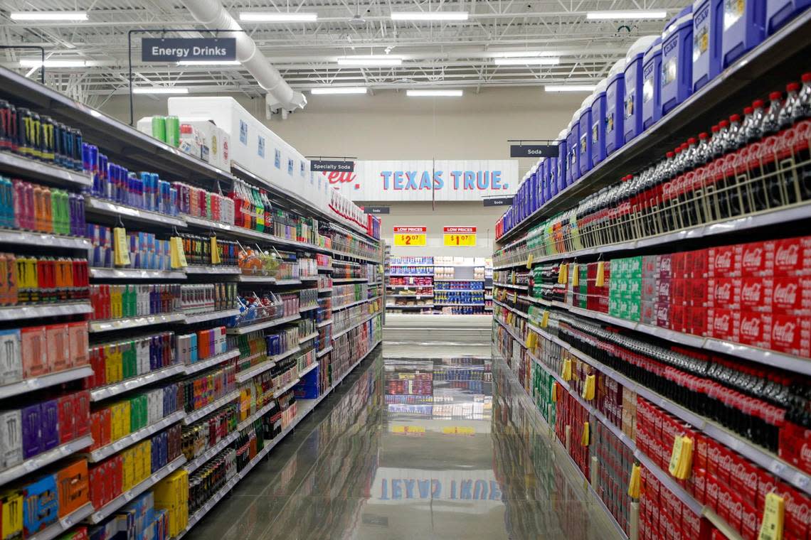 The interior of H-E-B’s new location in Frisco, Texas, on Tuesday, Sept. 20, 2022.