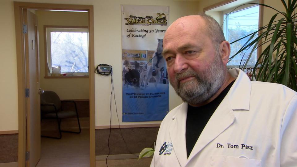 Veterinarian Tom Pisz says the dogs injuries are a sign that the territory's Dog Act isn't being enforced.  