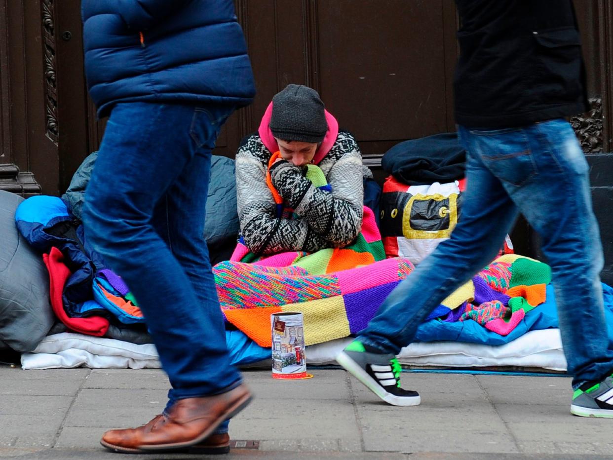 Seventy-eight homeless people died last winter – an average of at least two a week: AFP/Getty