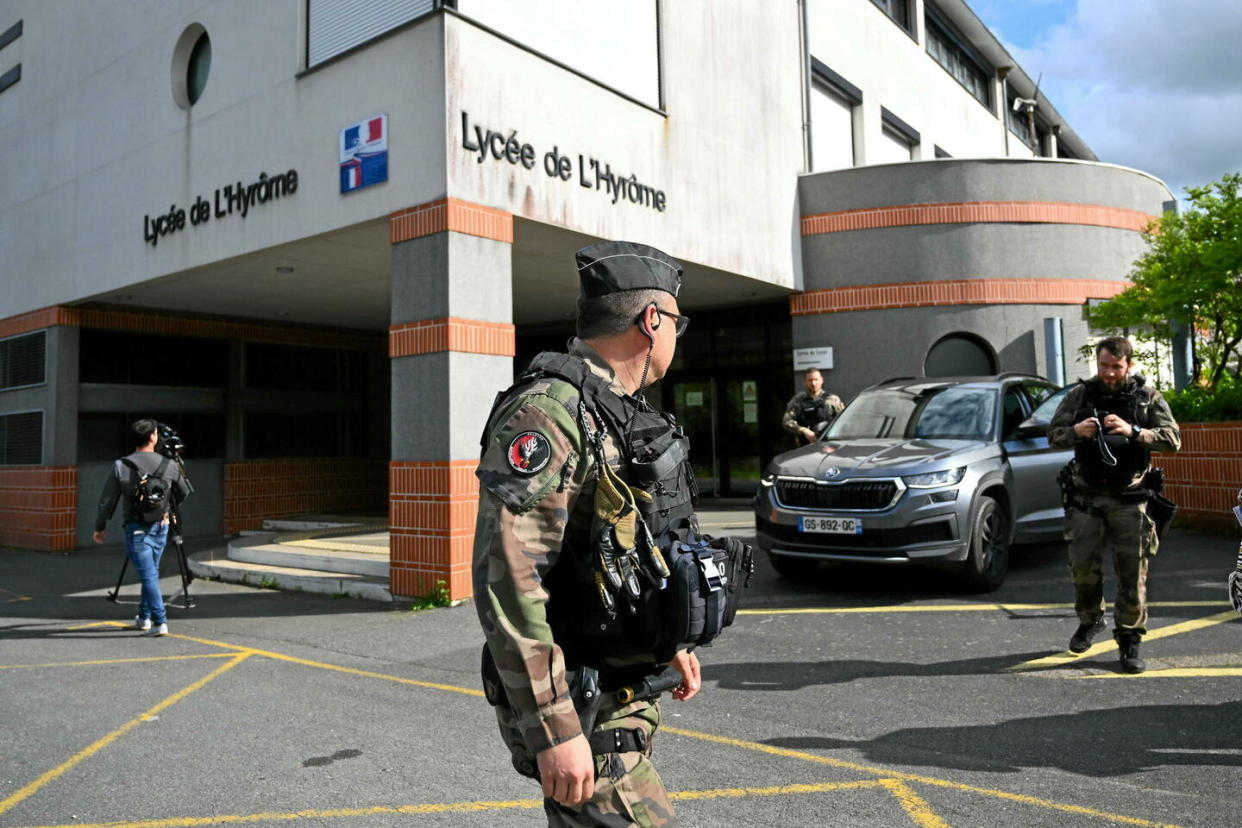 C'est au lycée L'Hyrôme de Chemillé-en-Anjou, dans le Maine-et-Loire, qu'a eu lieu l'agression, le 27 mai 2024.  - Credit:Franck Dubray / MAXPPP / PHOTOPQR/OUEST FRANCE/MAXPPP