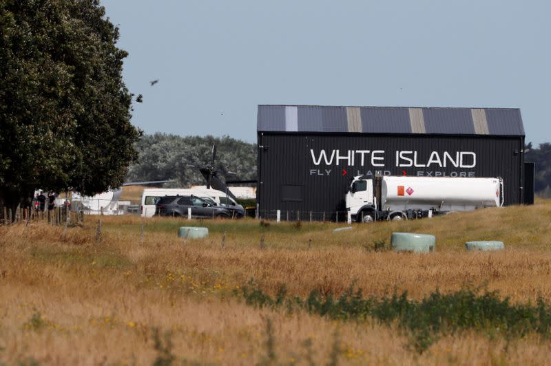 A general view shows Whakatane airport in New Zealand