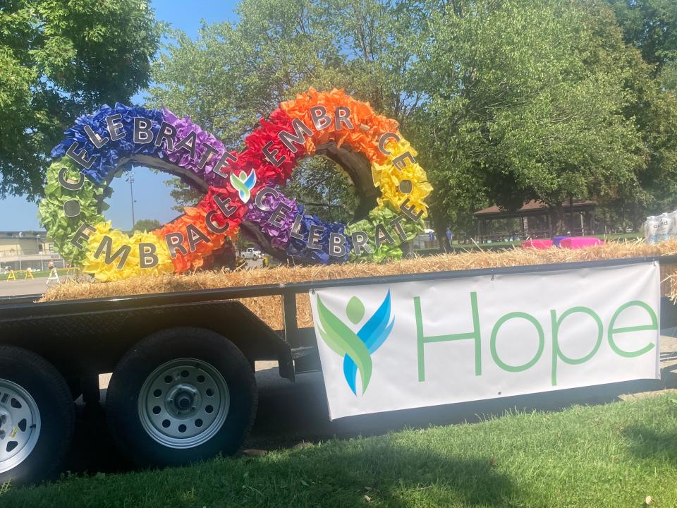 Hope School was entered a float in the Illinois State Fair Twilight Parade for the first time Thursday. The school is partnering with the fair on "Sunflower Hours" and "The Sensory Experience."