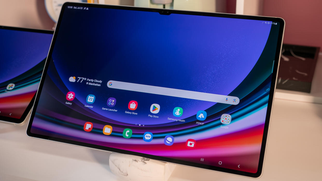  The Samsung Galaxy Tab S9 Ultra home screen 