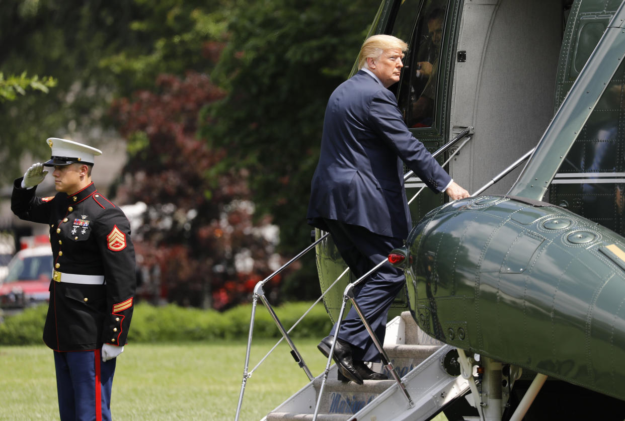 President Trump took a family vacation with his children, sparking concern over Melania’s whereabouts. (Photo: Getty Images)