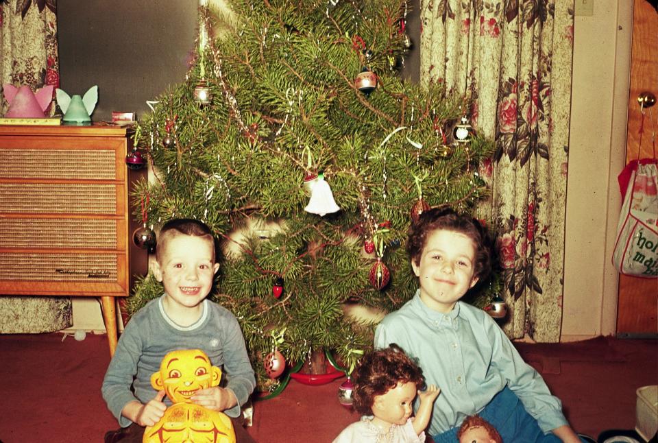 Amy Abbott With Her Brother Andy in the late 1960s