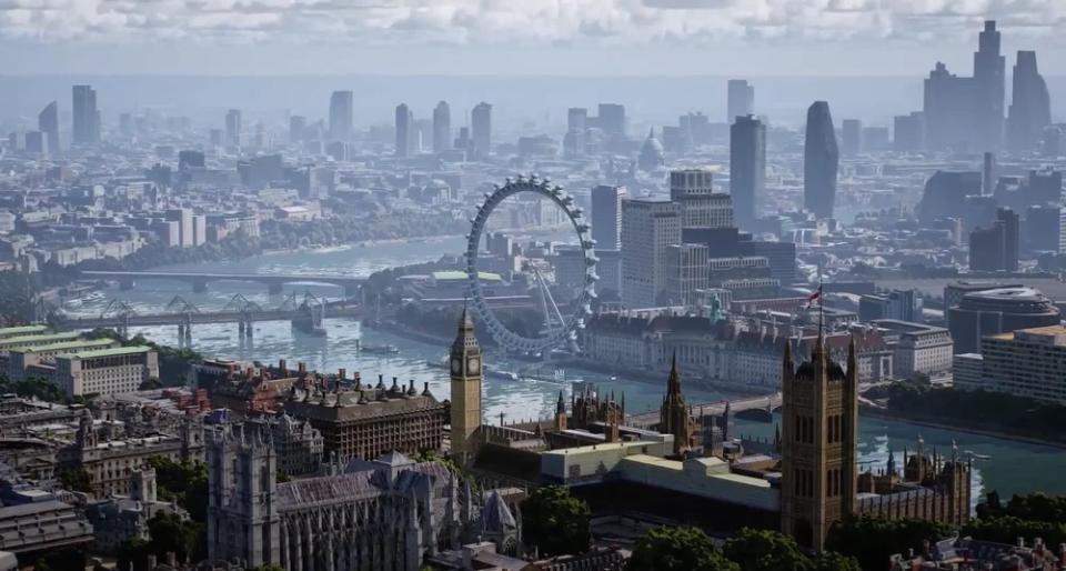 Google's immersive view feature for Maps will let you see what a location looks like based on the time of day, and weather. You'll also be able to get a look at what places like restaurants look like inside before visiting them in person. (Image: Google)