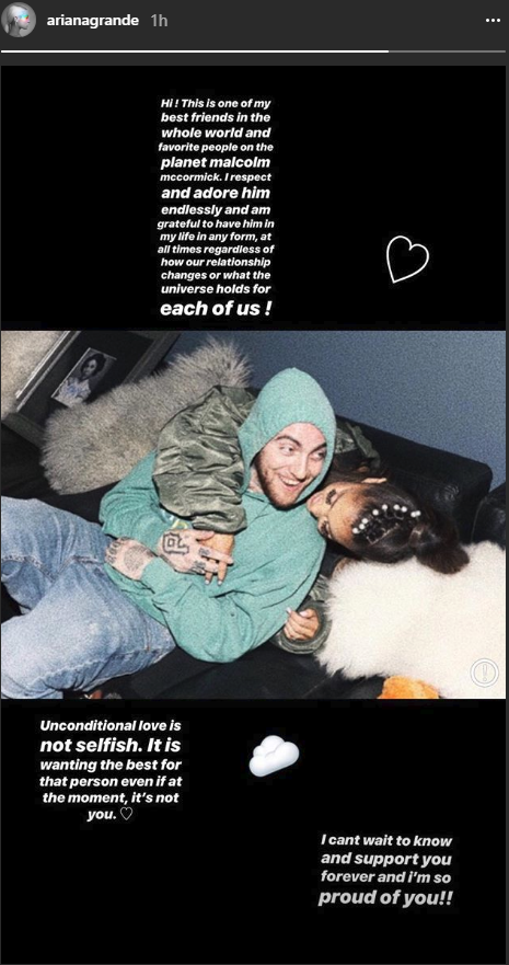 The singer and the rapper announced their split in May, prior to Grande's whirlwind romance with 'SNL' star Pete Davidson.