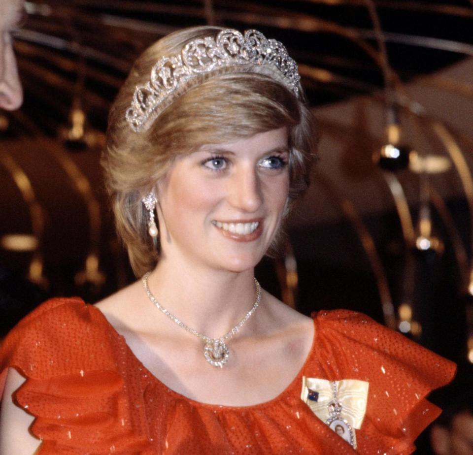 Diana wearing the Spencer tiara during a royal tour of Australia in 1983 (REX/Shutterstock)