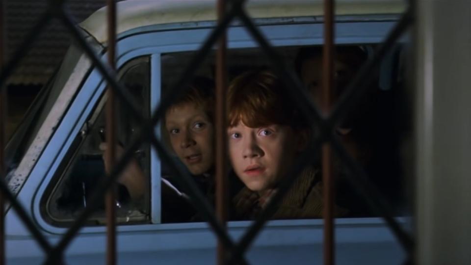 Fred And George Help Harry Escape The Dursley’s In Chamber Of Secrets