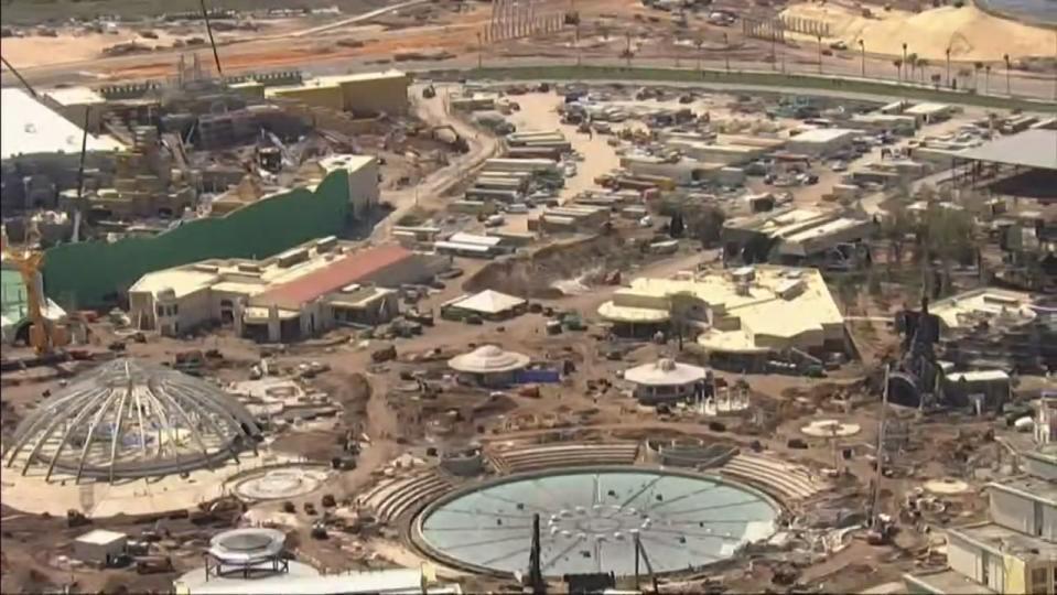 Skywitness 9 flew over the construction site earlier this week and saw some major updates.