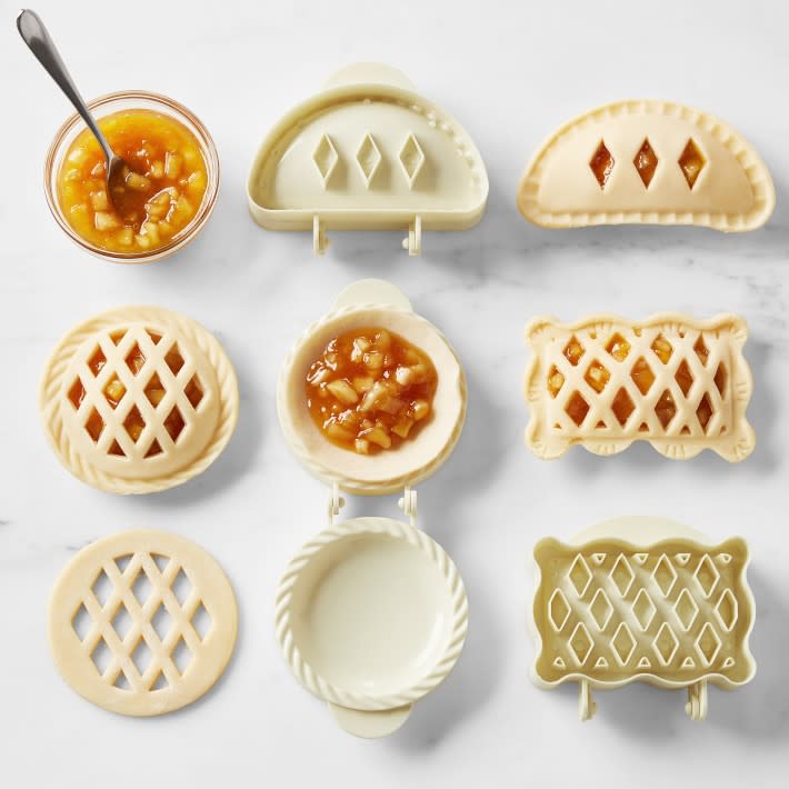 <p><a href="https://go.redirectingat.com?id=74968X1596630&url=https%3A%2F%2Fwww.williams-sonoma.com%2Fproducts%2Fws-classic-mini-pie-molds&sref=https%3A%2F%2Fwww.thepioneerwoman.com%2Fholidays-celebrations%2Fgifts%2Fg32406292%2Fgifts-for-bakers%2F" rel="nofollow noopener" target="_blank" data-ylk="slk:Shop Now;elm:context_link;itc:0;sec:content-canvas" class="link ">Shop Now</a></p><p>Mini Hand Pie Molds</p><p>$19.95</p><p>williams-sonoma.com</p><span class="copyright">Williams Sonoma</span>