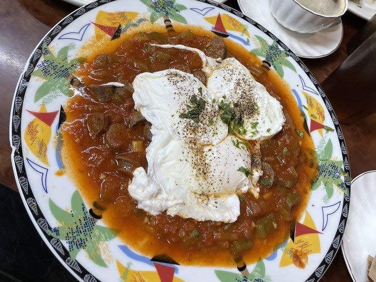 Shakshuka at Westfield Station Cafe