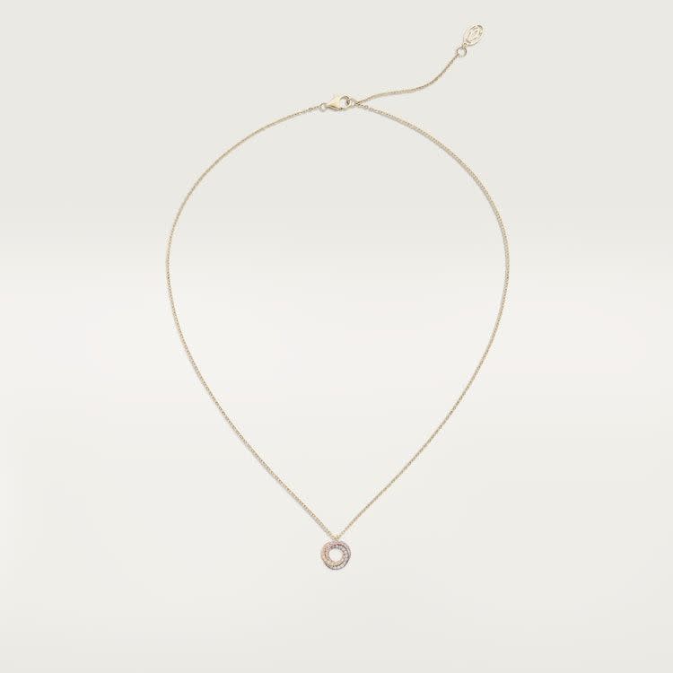 <p><a href="https://www.cartier.com/en-us/jewelry/necklaces/trinity-necklace-B7224808.html" rel="nofollow noopener" target="_blank" data-ylk="slk:Shop Now;elm:context_link;itc:0;sec:content-canvas" class="link ">Shop Now</a></p><p>Trinity necklace</p><p>cartier.com</p><p>$3250.00</p>