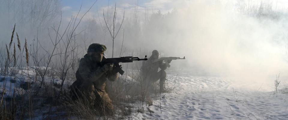 Des Militarys Ucranianos Central.  À que eu estou |  Sergei Subinsky/AFP