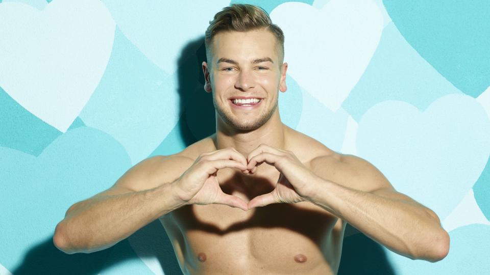 Love Island’s Chris continues to deny the messages. Copyright: [ITV]