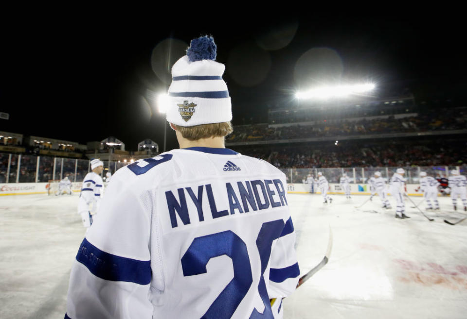 The NHL is back to its regularly scheduled outdoor slate this season, with a Leafs-Sabres Heritage Classic added to the mix. (Getty)