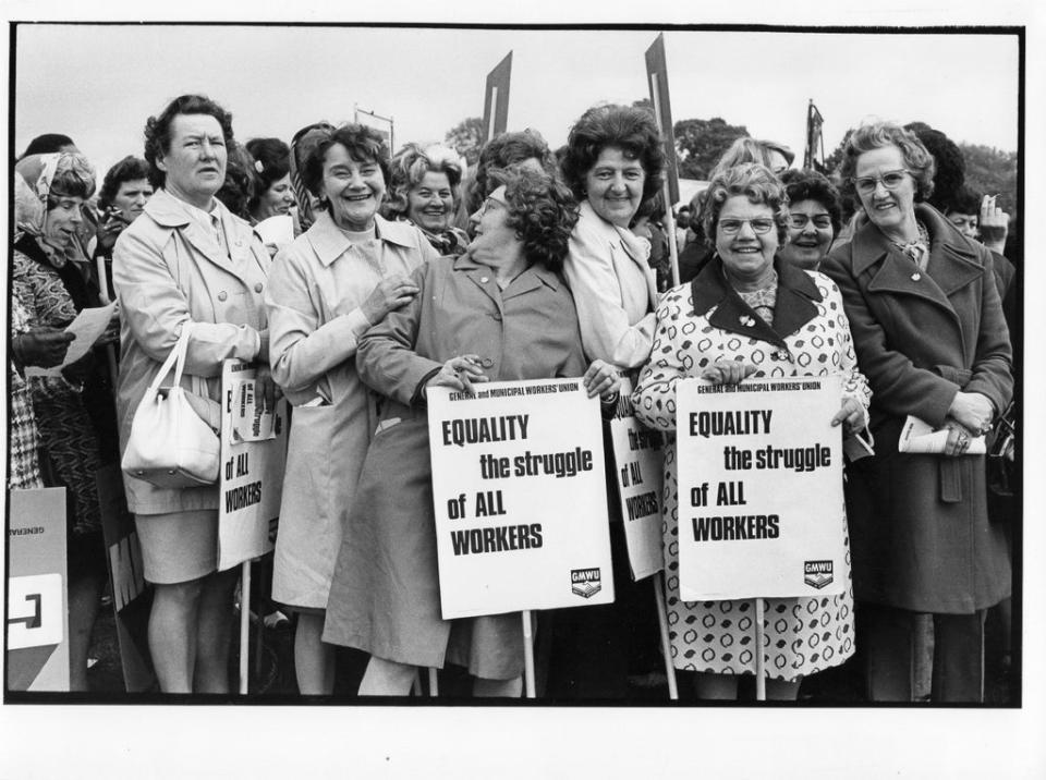 TUC Women’s Rally in 1975 (Sally Greenhill)