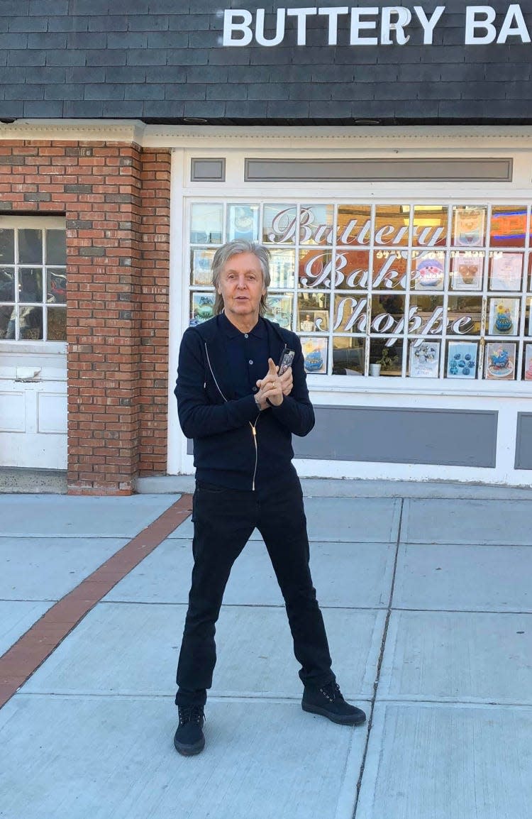 Paul McCartney on Main Street in Metuchen on Sunday, Feb. 23, 2020.