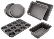 <p>Why buy one at a time when you can start off with this <span>AmazonBasics 6-Piece Nonstick Oven Baking Set</span> ($42)? A baker will want to pick one up ASAP. It comes with a loaf pan, two cake pans, a muffin pan, a roast pan, and a baking sheet. </p>