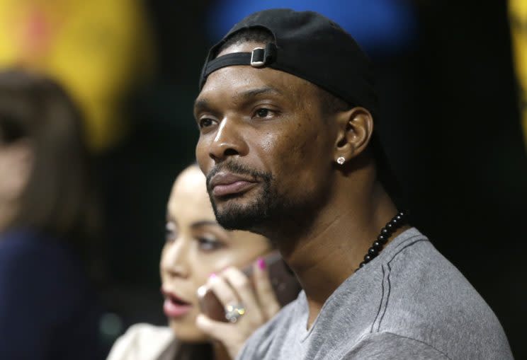 Two-time champion and 11-time NBA All-Star Chris Bosh could be a free agent soon, but at what cost? (AP)