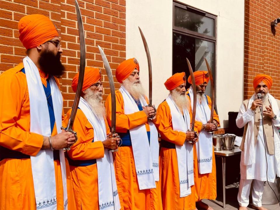 Swindon Advertiser: People celebrate Vaisakhi at Shri Guru Nanak Gurdwara in Swindon