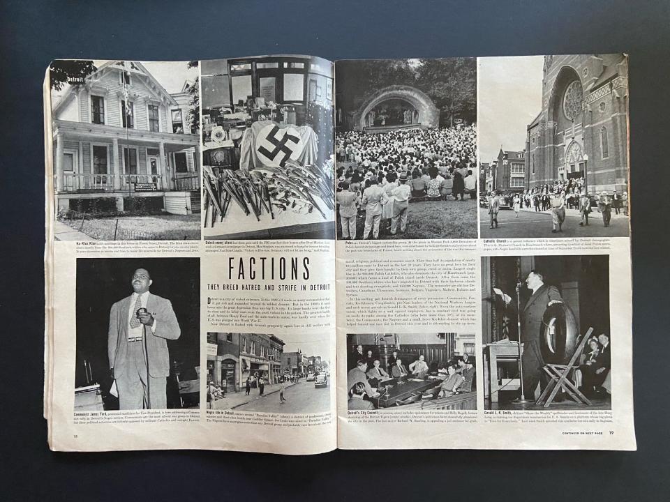 In 1942, powerhouse magazine Life produced a nine-page spread on Detroit that placed the city in an unflattering light, highlighting conflicts and calling it a "city of violent extremes." Detroit officials were not happy.