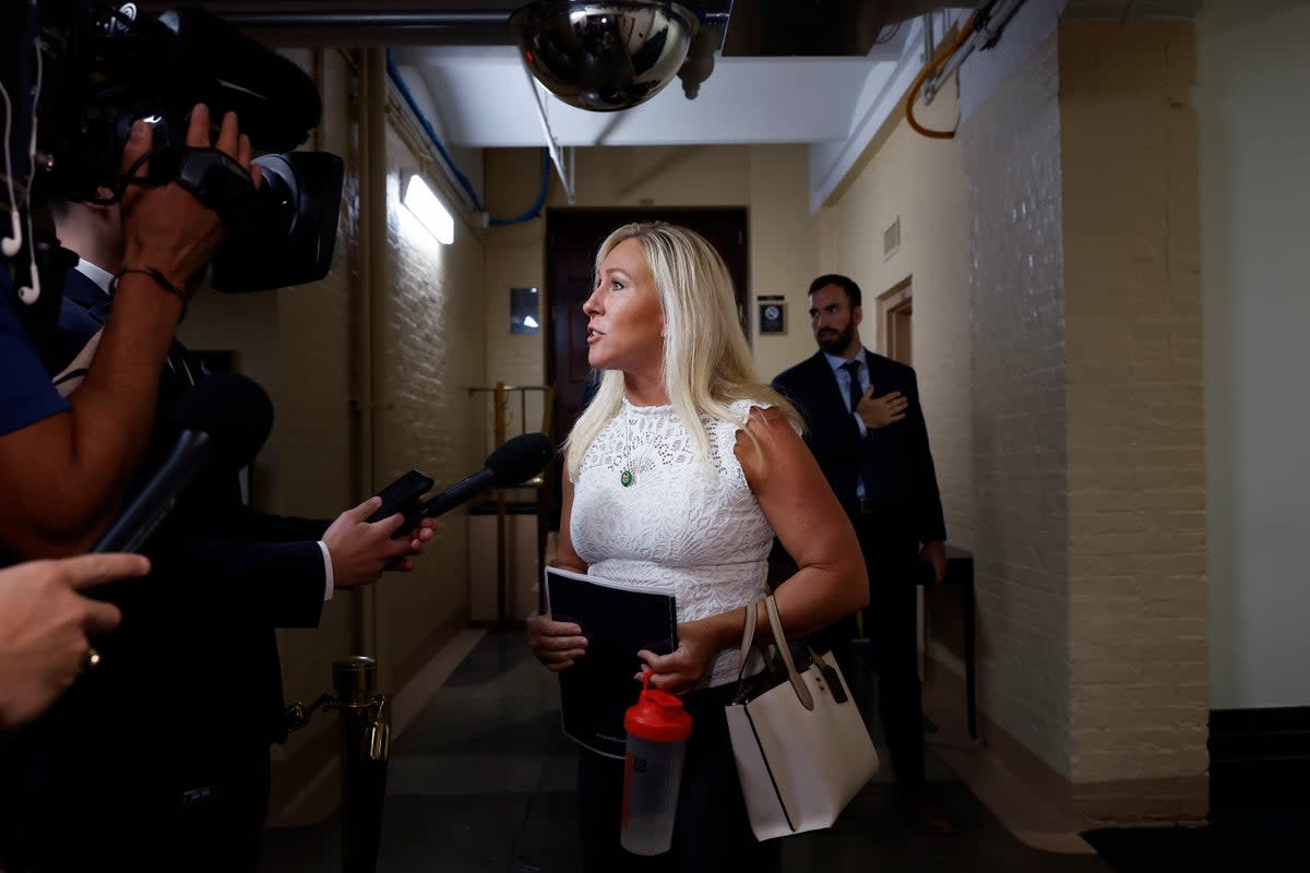 Rep Marjorie Taylor Greene.  (Getty Images)