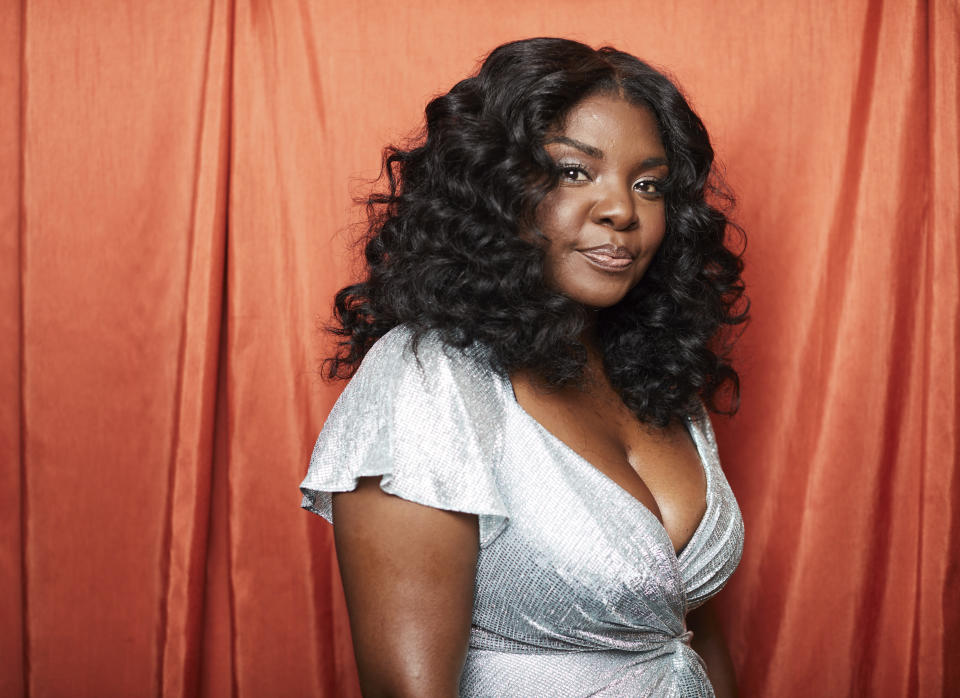 Joaquina Kalukango poses for a portrait on Wednesday, Oct. 26, 2022, in New York. Kalukango has been named one of The Associated Press' Breakthrough Entertainers of 2022. (Photo by Matt Licari/Invision/AP)