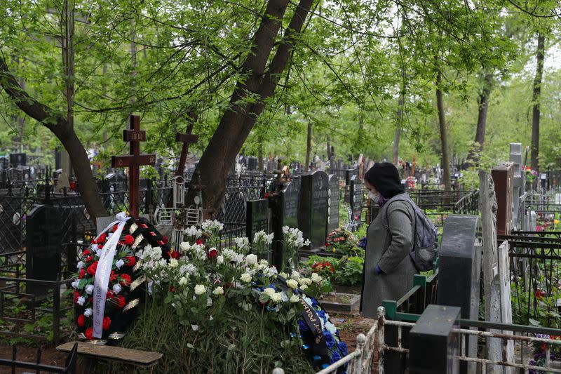 Orthodox deacon Andrei Molchanov's funeral, who died after contracting the coronavirus disease (COVID-19), in Moscow