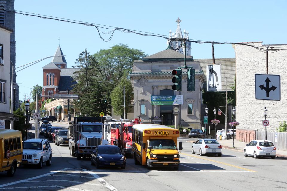 The village is considering incorporating a part of its main street into its future municipal seal as it prepares to change from its current seal.