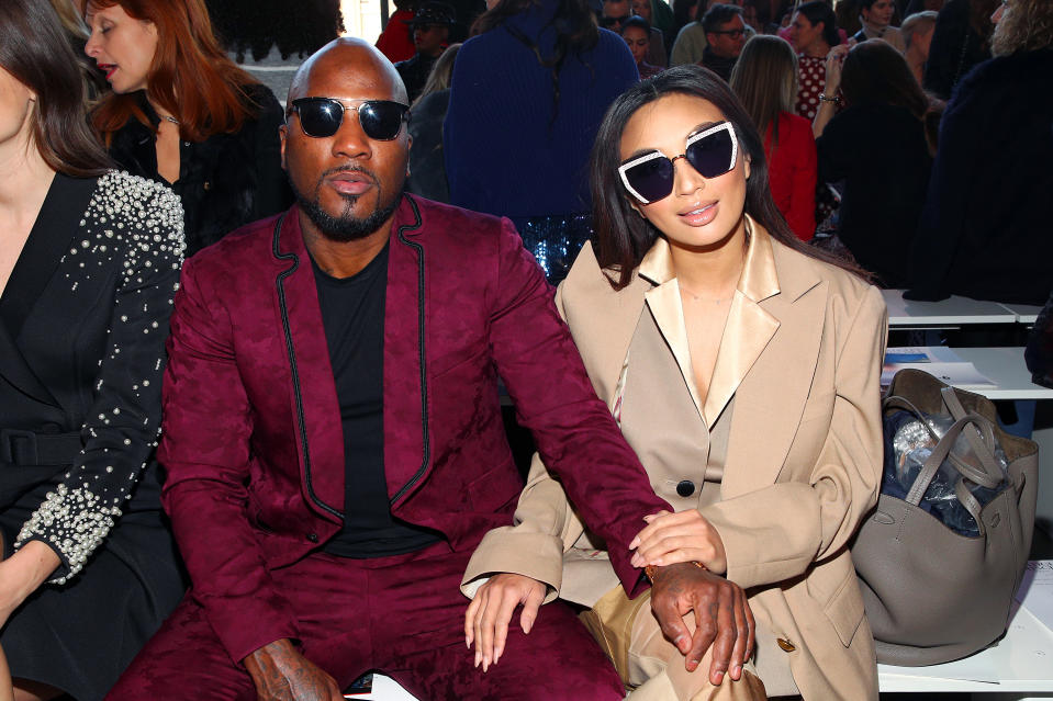 Jeezy and Jeannie Mai attend the Badgley Mischka front row during New York Fashion Week: The Shows at Gallery I at Spring Studios on Feb. 8, 2020 in New York City. - Credit: Astrid Stawiarz/Getty Images for Badgley Mischka