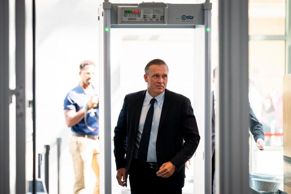 PHOTO: Devon Archer, a former business associate of Hunter Biden, arrives for closed-door testimony with the House Oversight Committee at the O'Neill House Office Building, July 31, 2023, in Washington, D.C.  (Drew Angerer/Getty Images)