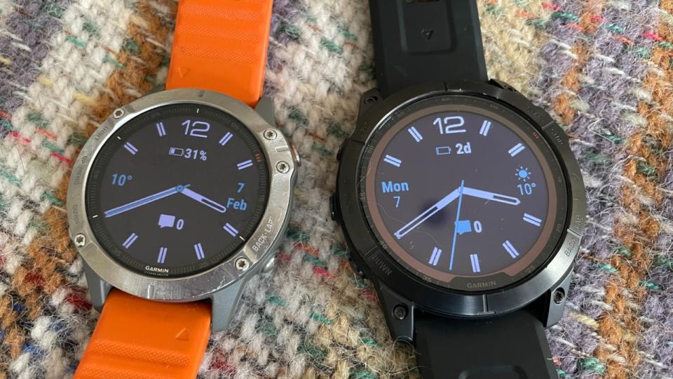 Garmin Fenix 6 Pro and Garmin Fenix 7X