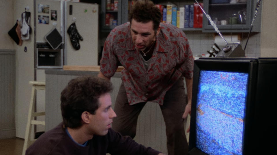 Jerry Seinfeld and Michael Richards on Seinfeld