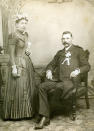 <p>“These were marriages of convenience, survival and financial sense; young healthy people in the late 19th century were expected to get married because the clockwork of society revolved around the institution.” (Pictured: Vintage wedding portraits from “I Do, I Do” exhibit) </p>