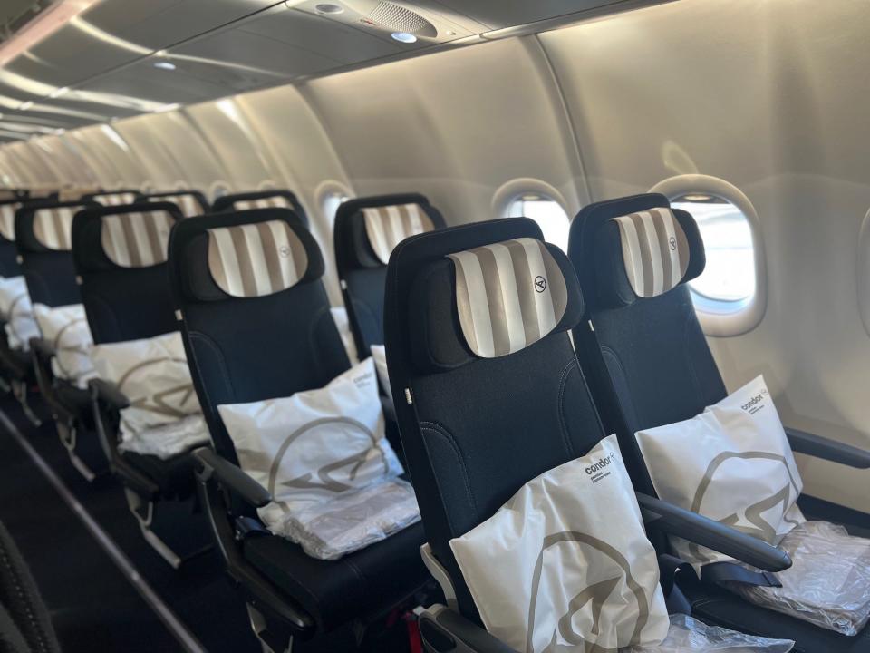 Condor's Airbus A330neo premium economy section.