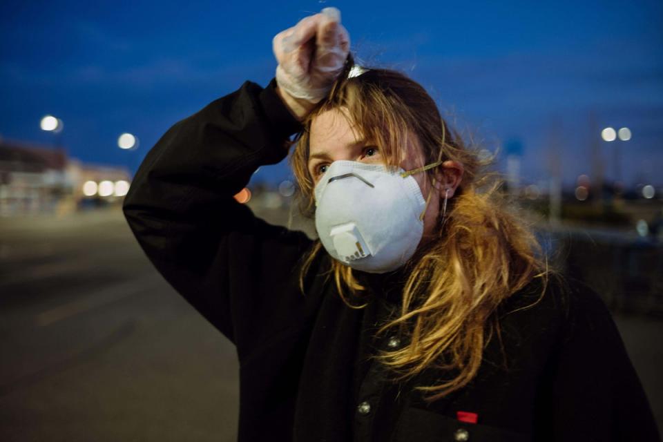 Mask use was common throughout the Covid-19 outbreak (Alamy/PA)