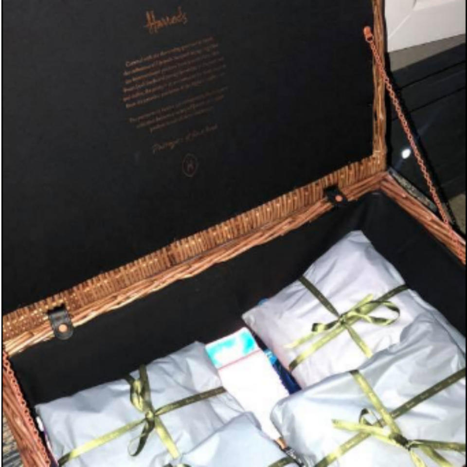 Simon Cowell sent a luxurious hamper to Scarlett Lee and her family