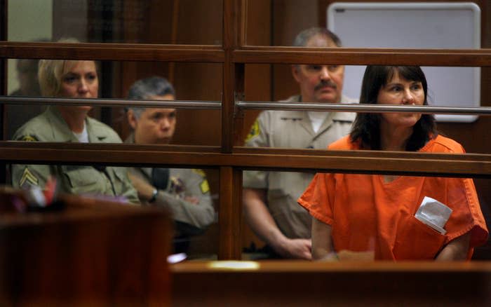 Veteran LAPD detective Stephanie Lazarus,49, appears at the Criminal Justice Center in Los Angeles for her arraignment on murder charges June 9, 2009