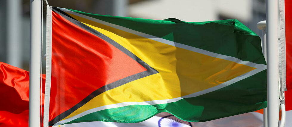 Le drapeau du Guyana.  - Credit:Mike Egerton / MAXPPP / PRESS ASSOCIATION IMAGES/MAXPPP