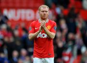 <p>Paul Scholes , Manchester United<br> 1993-2013<br> 718 matches, 155 goals </p>