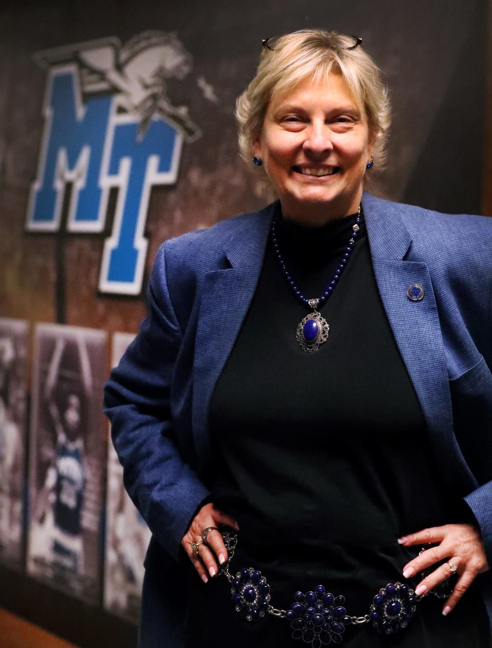 Diane Turnham, the senior associate athletic director and senior women's administrator at Muyrphy Center on Thursday, March 5, 2020.