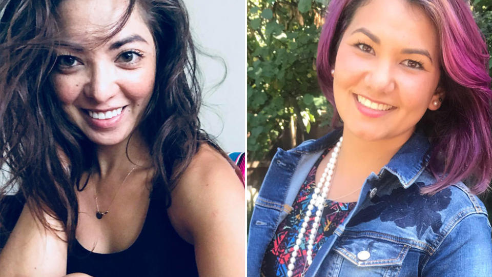 Sisters Nicole Storm Quitasol (left) and Angela Rose Quitasol (right), Evanmichel Solano Quitasol are feared dead along with their father, Michel Storm Quitasol, and stepmother.
