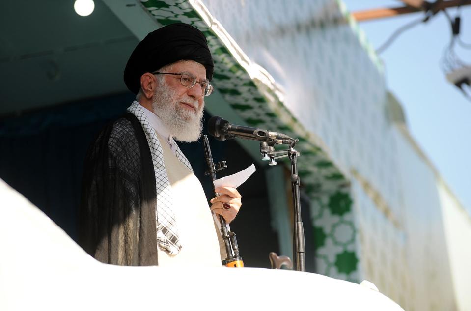 The Supreme Leader of Iran, Ali Khamenei  (Photo by IRANIAN SUPREME LEADER PRESS OFFICE - HANDOUT/Anadolu Agency/Getty Images)