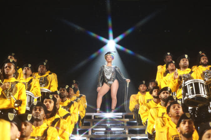 Beyonce performs the Black National Anthem at Coachella Music and Arts Festival. | 