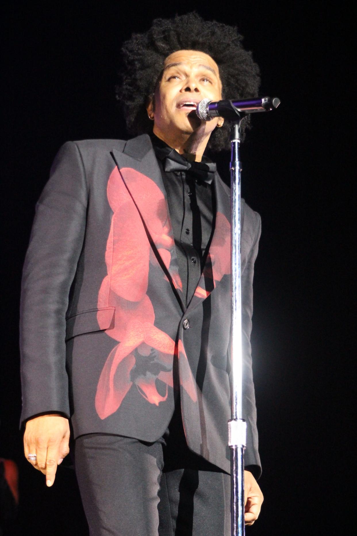 R&B singer Maxwell, with opening act BJ the Chicago Kid, performed at the Crown Coliseum in Fayetteville on Oct. 20, 2023, during Night: The Trilogy Tour.
(Credit: Rakeem "Keem" Jones for The Fayetteville Observer)